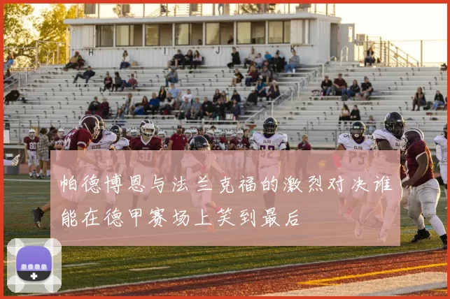 帕德博恩与法兰克福的激烈对决谁能在德甲赛场上笑到最后